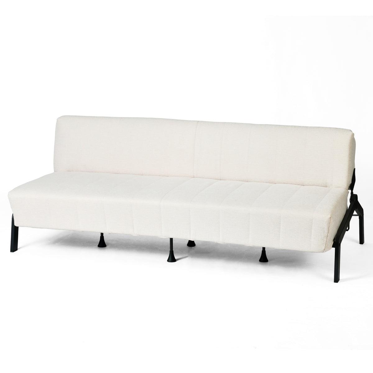 Canapé-lit en tissu beige - UNITY