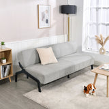 2-seater sofa in beige fabric Scandinavian style - AHBARM