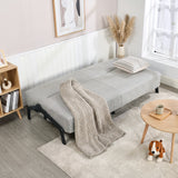 2-seater sofa in beige fabric Scandinavian style - AHBARM
