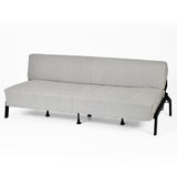 2-seater sofa in beige fabric Scandinavian style - AHBARM