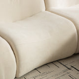 2-Sitzer-Schlafsofa aus dunkelgrauem Stoff mit Seitentaschen, modernes Schlafsofa