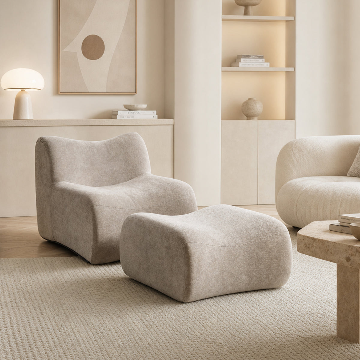 2-Sitzer-Schlafsofa aus dunkelgrauem Stoff mit Seitentaschen, modernes Schlafsofa