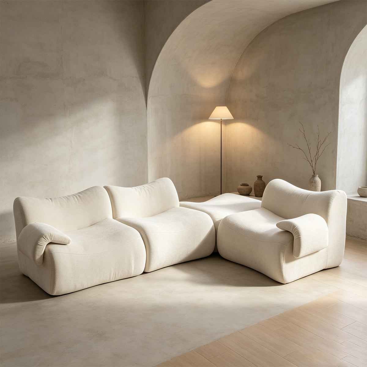 2-Sitzer-Schlafsofa aus dunkelgrauem Stoff mit Seitentaschen, modernes Schlafsofa