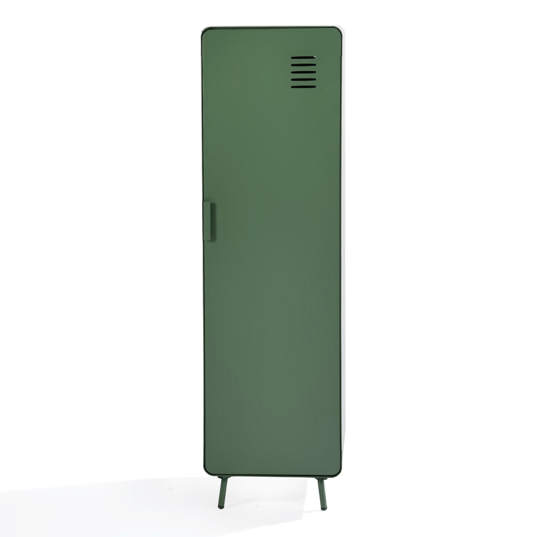 Armoire/Casier métallique vert au style industriel avec étagères - WALNUT
