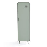 Armoire/Casier métallique vert clair au style industriel avec étagères - WALNUT