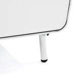 Weißes Metallschrank/Metallschließfach mit industriellem Stil mit Regalen und 2 Türen aus Walnuss