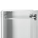 Armoire/Casier métallique blanc au style industriel avec étagères - WALNUT