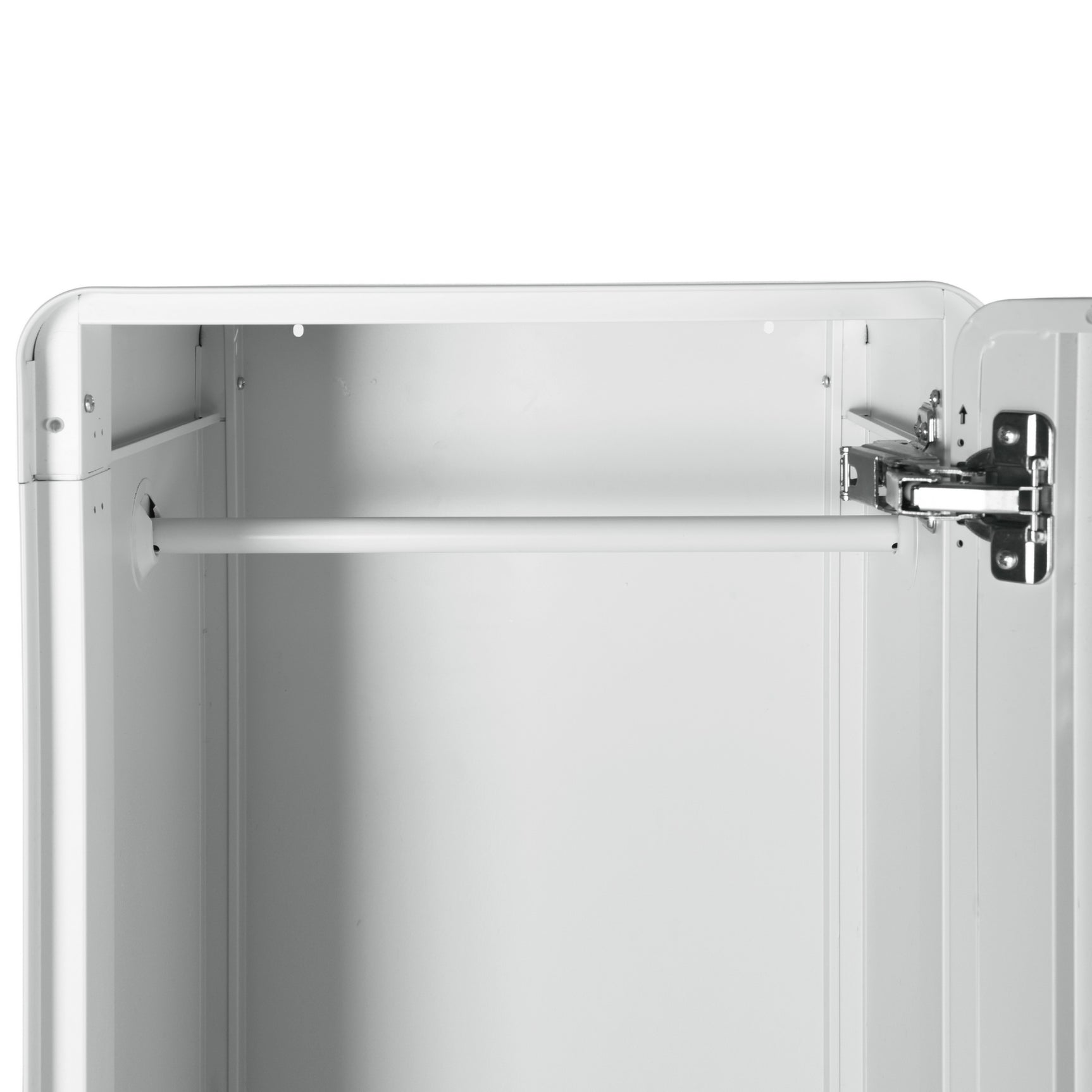 Armoire/Casier métallique blanc au style industriel avec étagères - WALNUT