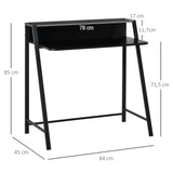 Bureau compact en MDF, coloris noir