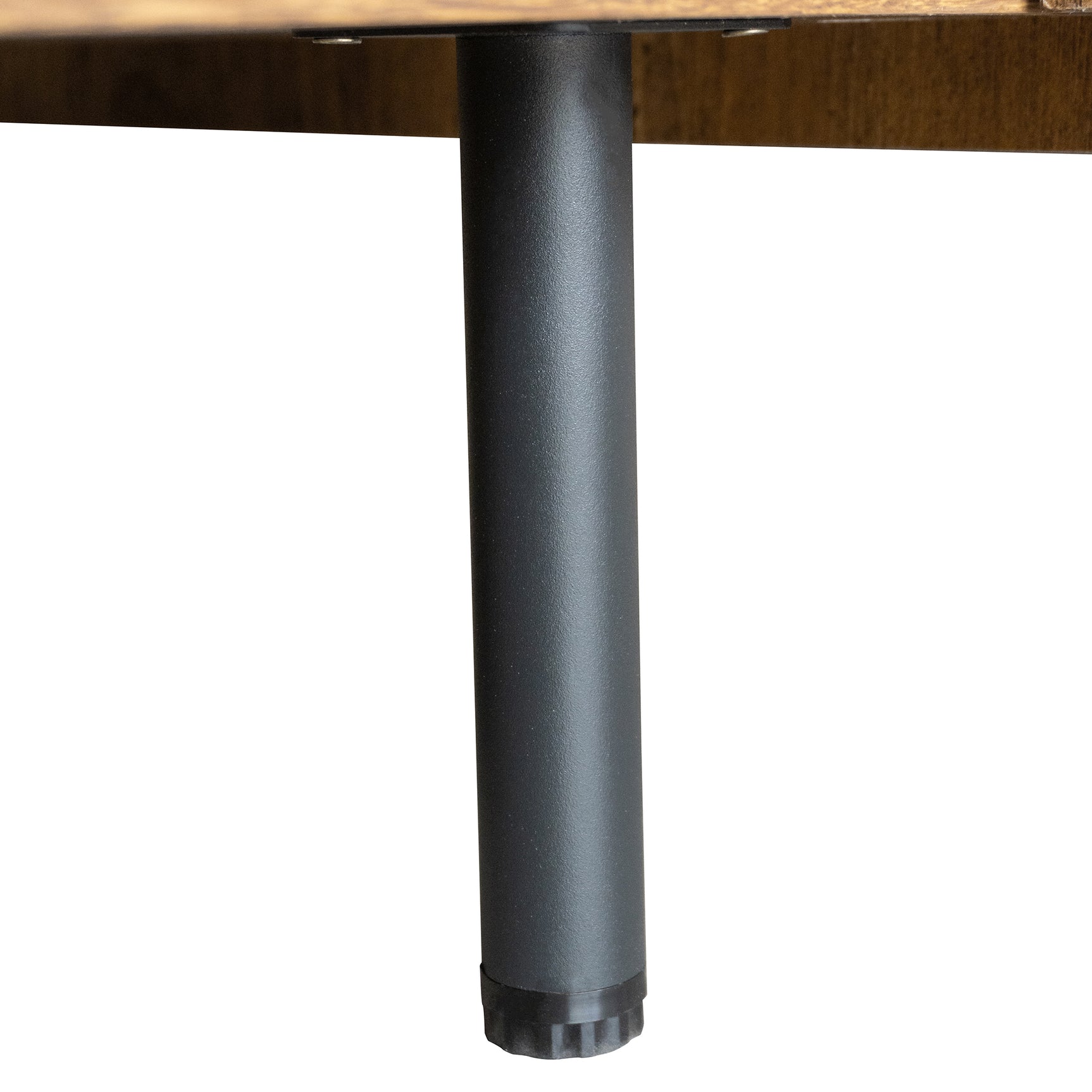 Modernes Buffet 120 cm Schwarz und Holz mit 2 Türen und 3 Schubladen, Design -Sideboard mit großem Stauraum