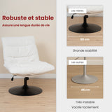 Recretion Stuhl Verstellbare Stoffschafe Locken 360 ° - Lambery