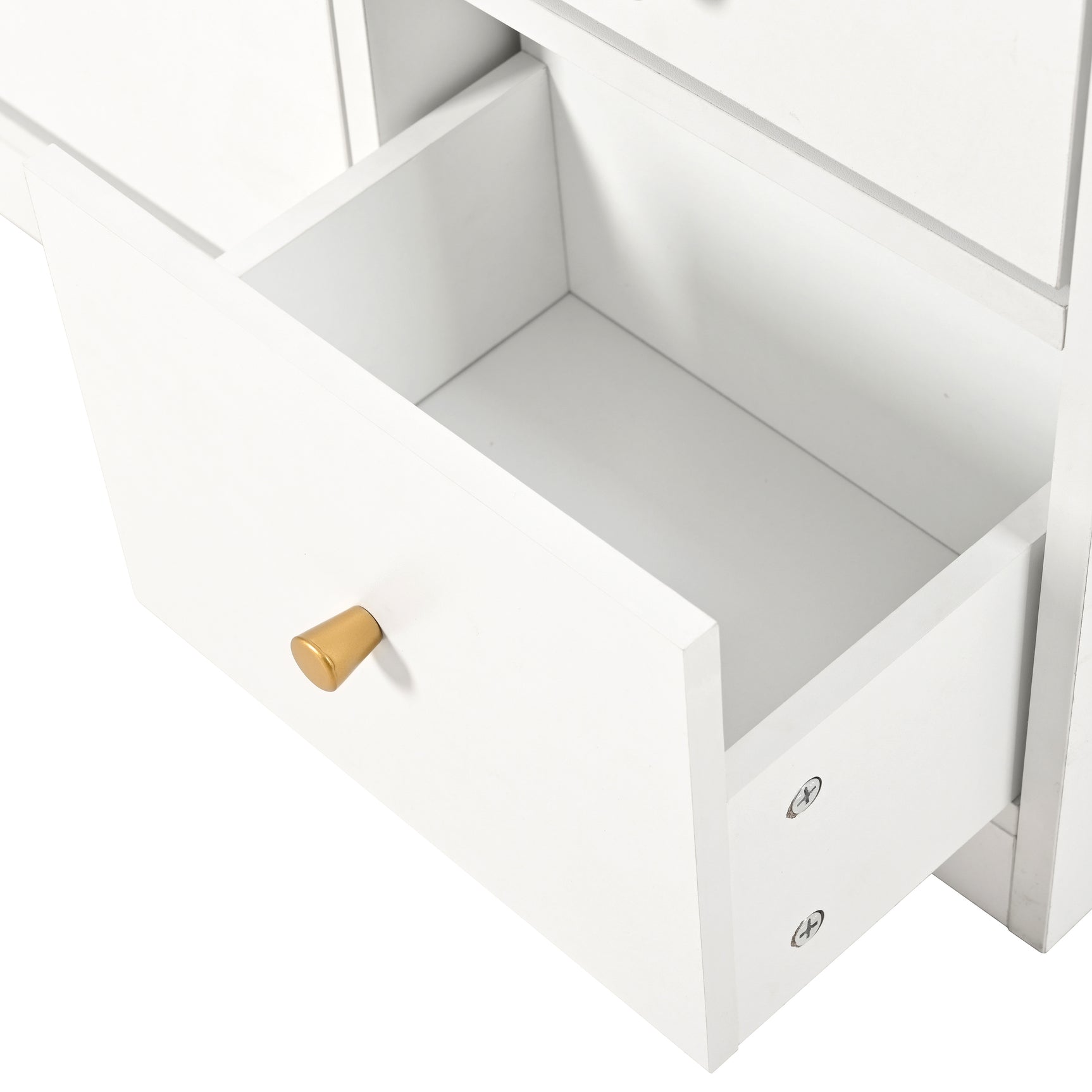 Weißer Schuhschrank 119x24x122 cm mit 3 kippbaren Schubladen, Aufbewahrungsschublade, verstellbaren Einlegeböden und Klappbank