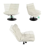 Recretion Stuhl Verstellbare Stoffschafe Locken 360 ° - Lambery