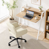 Bureau compact en MDF, coloris chêne clair