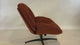 Adjustable Ergonomic Office Armchair Pivoting with fabric armrests white loop - Thomasina