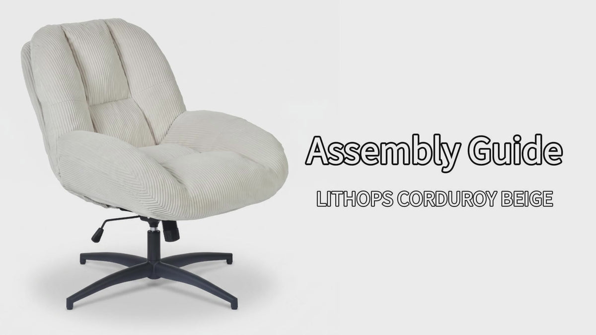 Adjustable Ergonomic Office Armchair Pivoting with fabric armrests white loop - Thomasina