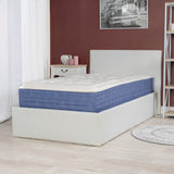 Memory foam mattress 90x190x22cm, in 3D fabric, memory technology and supersoft foam - SATURNE