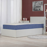 Memory foam mattress 90x190x22cm, in 3D fabric, memory technology and supersoft foam - SATURNE