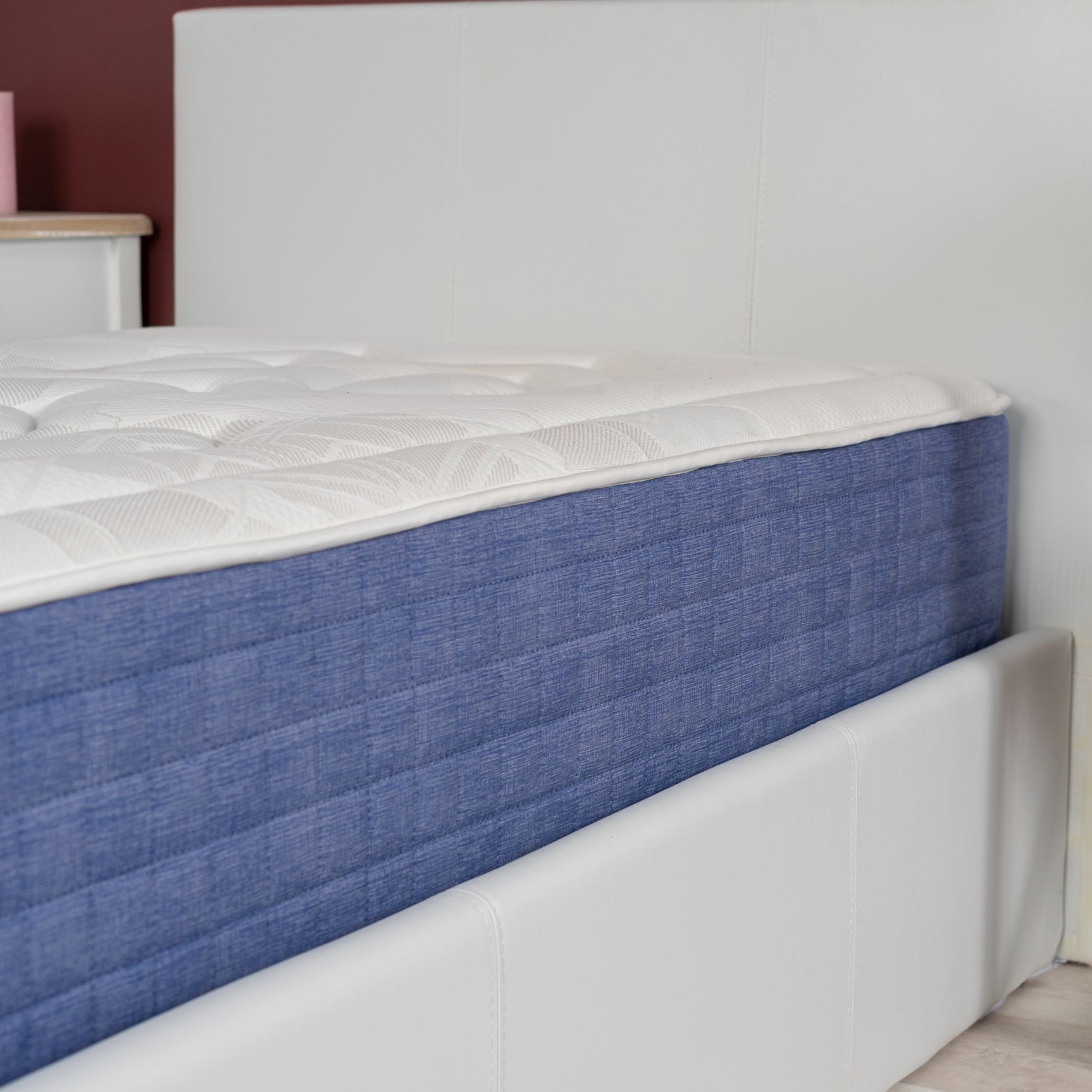 Memory foam mattress 90x190x22cm, in 3D fabric, memory technology and supersoft foam - SATURNE
