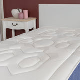 Memory foam mattress 90x190x22cm, in 3D fabric, memory technology and supersoft foam - SATURNE