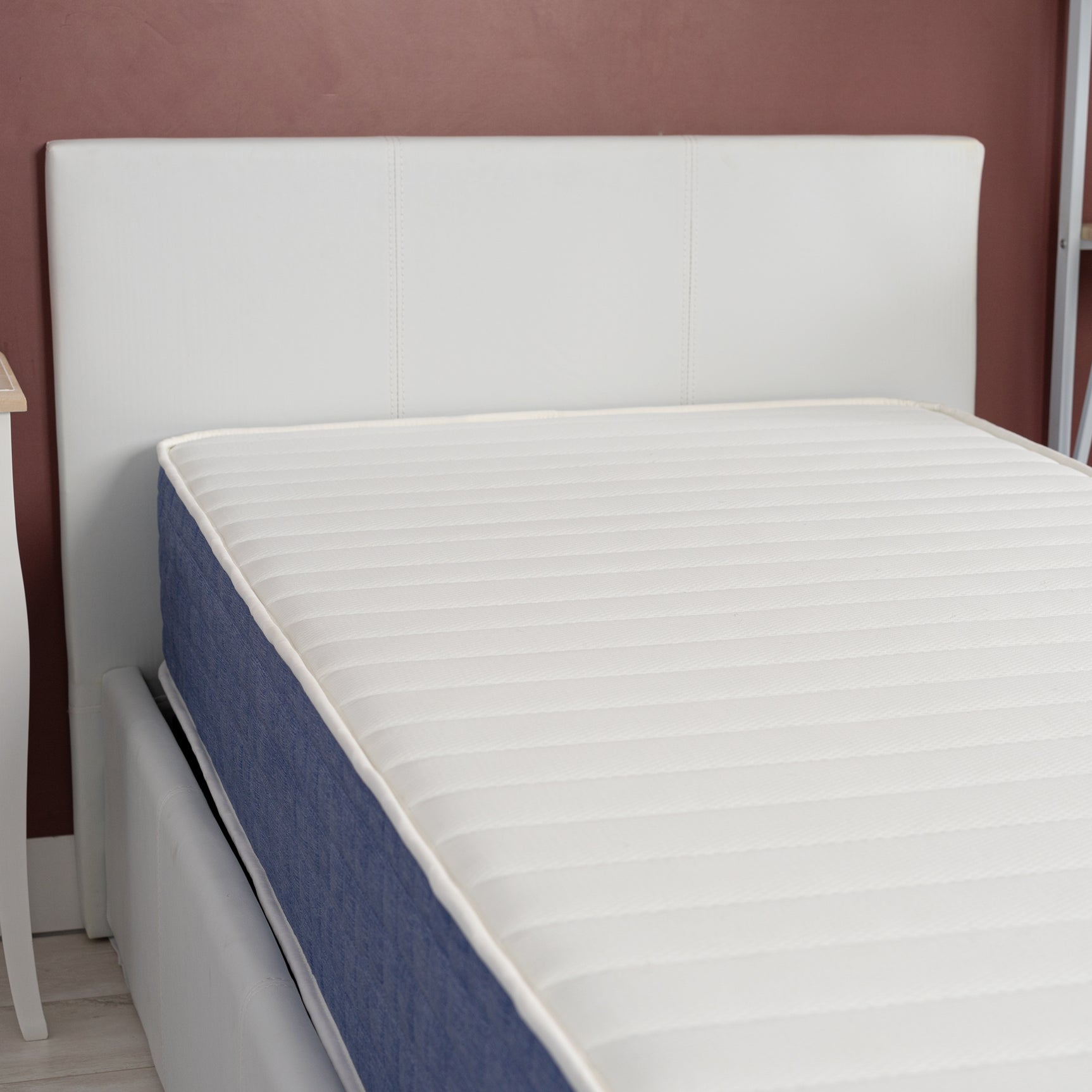 Memory foam mattress 90x190x22cm, in 3D fabric, memory technology and supersoft foam - SATURNE