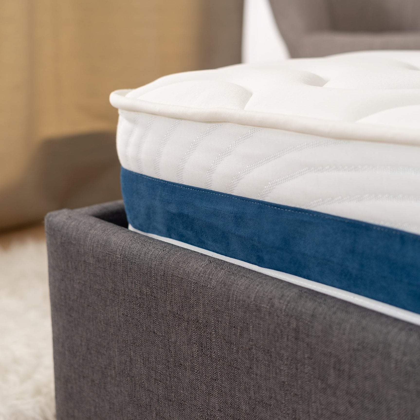 Materasso memory foam 160x200x17cm, in tessuto 3D, tecnologia memory e schiuma supersoft - URANUS