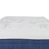 Memory foam mattress 90x190x22cm, in 3D fabric, memory technology and supersoft foam - SATURNE